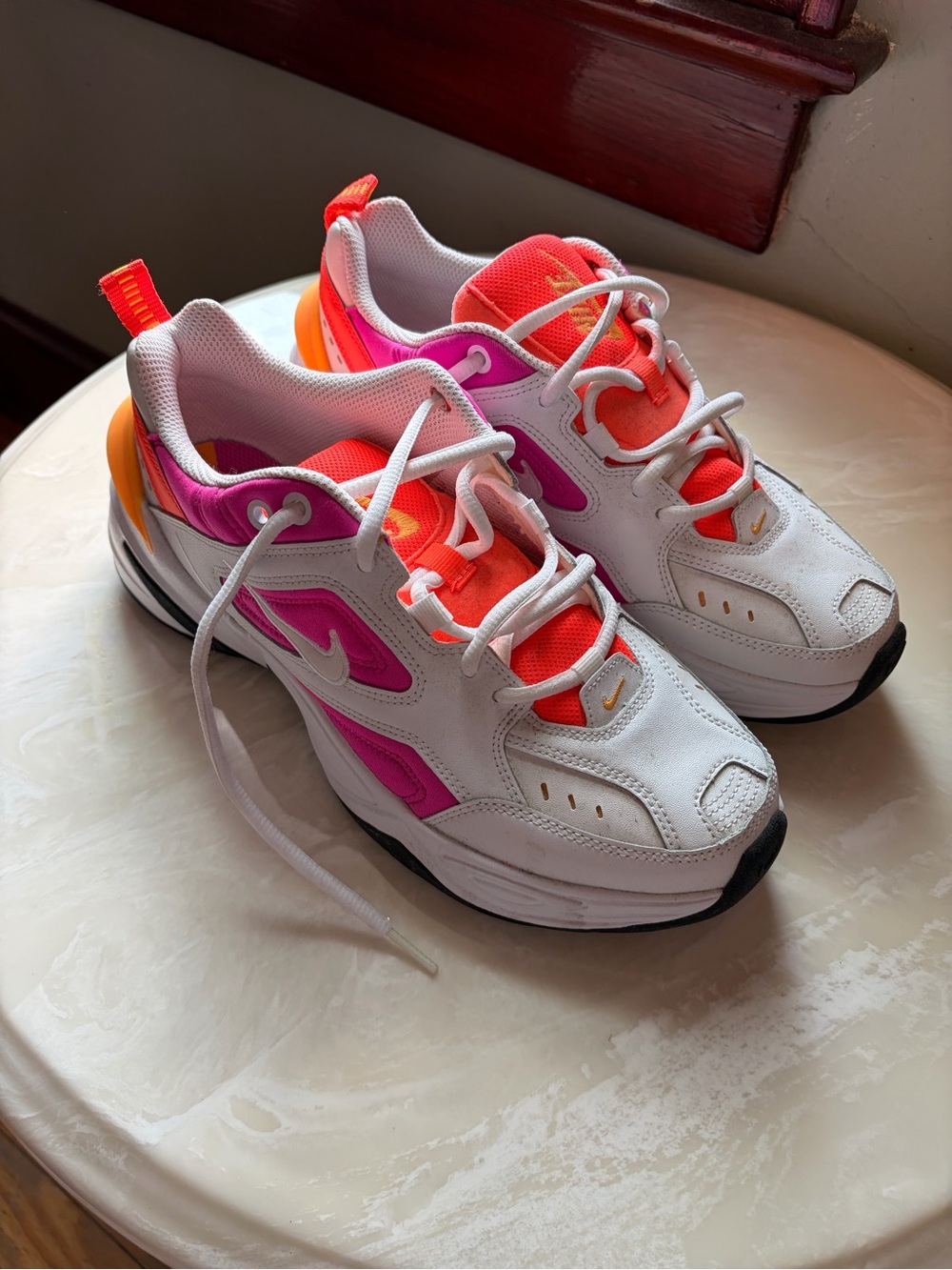 Nike M2K Tekno Laser Fuchsia x Orange (Women's 8.5)